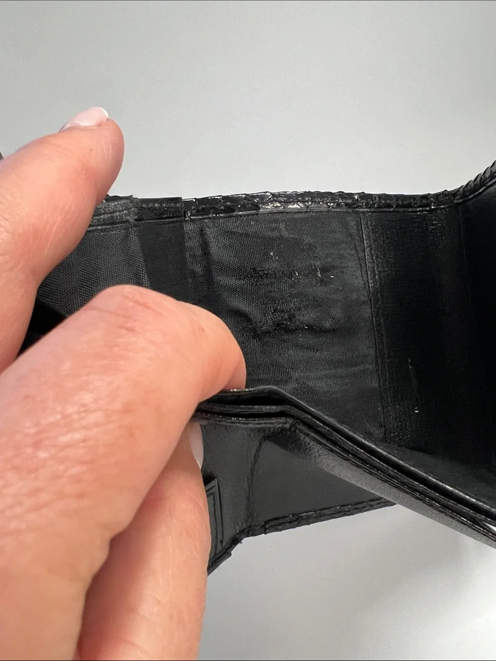 Python Snakeskin Bifold Wallet